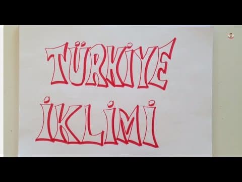 Türkiye'de İklim Konu Anlatımı