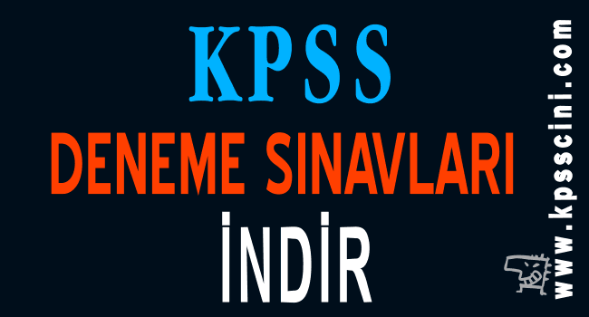 2024 KPSS Deneme Sınavı İndir