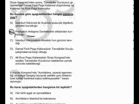 KPSS Kongreler Dönemi Çıkmış Soru Çözümleri