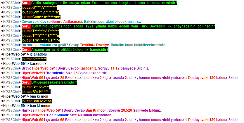 Online KPSS Soru Cevap Botu