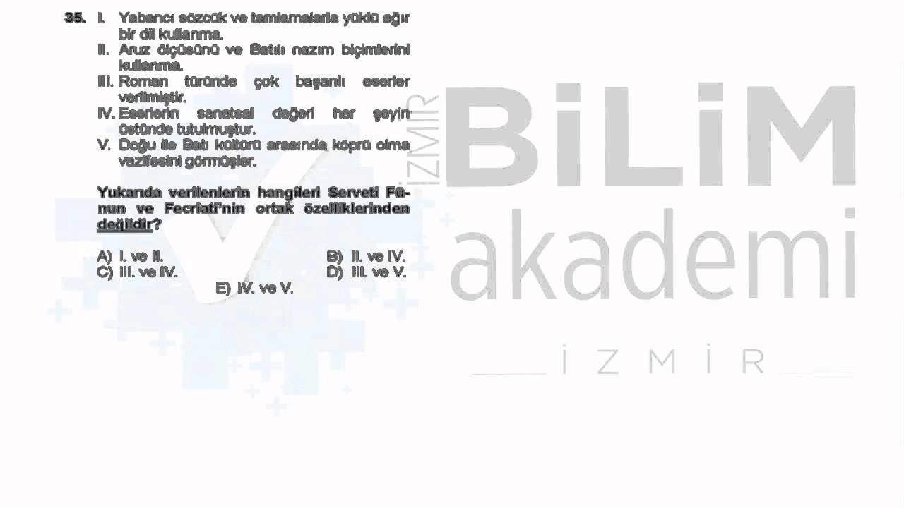 ÖABT Edebiyat TG Deneme Sınavı Soru Çözümleri