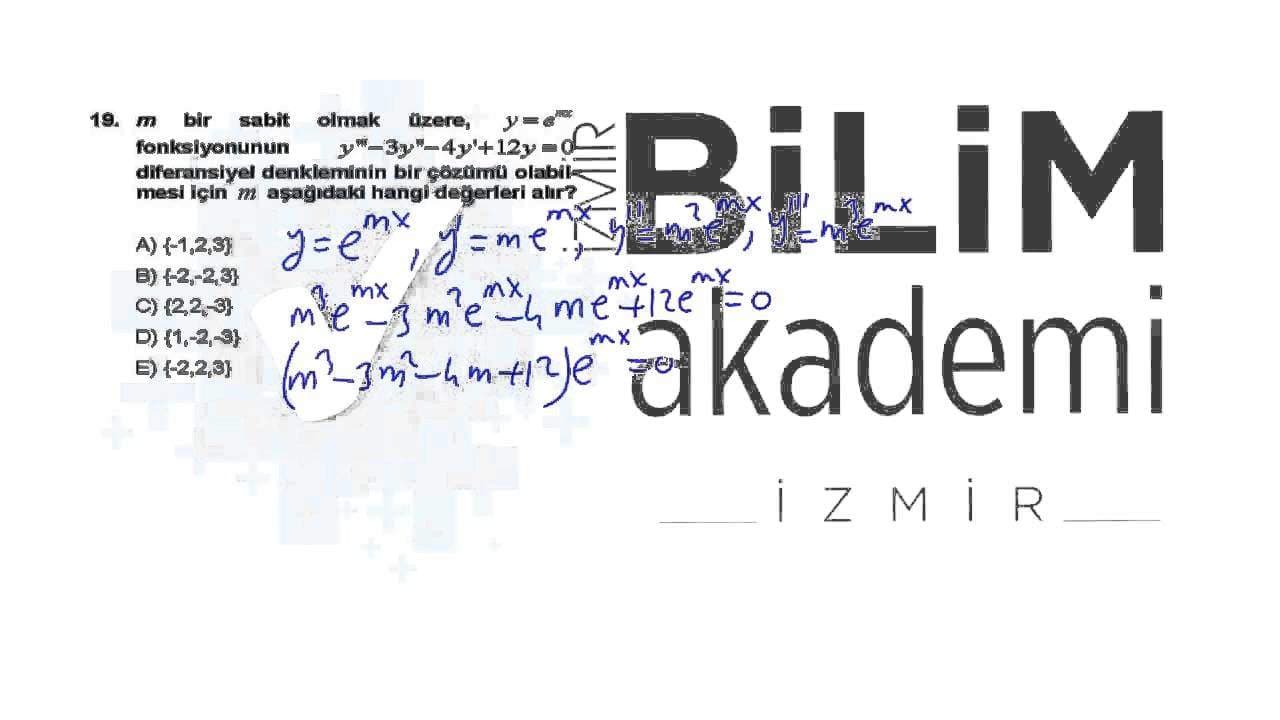 ÖABT Lise Matematik Videolu Soru Çözümleri 2