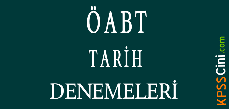 ÖABT Tarih Denemeleri PDF İNDİR