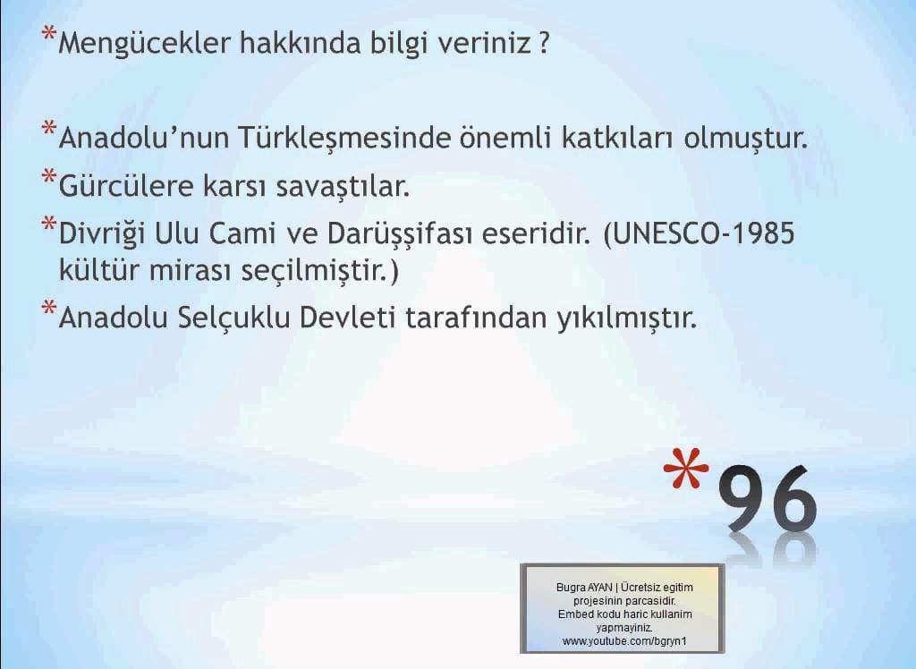 Türk İslam Devletleri Videolu Konu Anlatımı