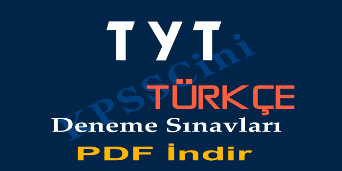 TYT Türkçe Deneme Sınavı PDF İndir