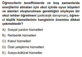 kpss rehberlik testi