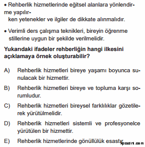 kpss rehberlik testi