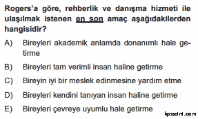 kpss rehberlik testi