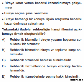 kpss rehberlik testi