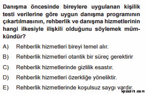 kpss rehberlik testi