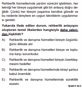 kpss rehberlik testi