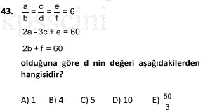 Online KPSS Matematik Deneme Sınavı 6 Çöz