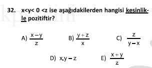 Online KPSS Matematik Deneme Sınavı 6 Çöz