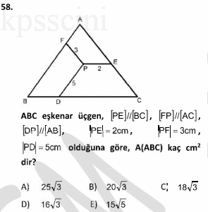 Online KPSS Matematik Deneme Sınavı 6 Çöz