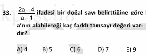 Online KPSS Matematik Deneme Sınavı 6 Çöz