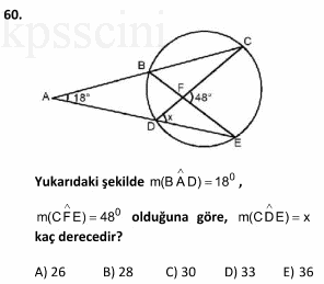 Online KPSS Matematik Deneme Sınavı 6 Çöz