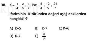 Online KPSS Matematik Deneme Sınavı 6 Çöz