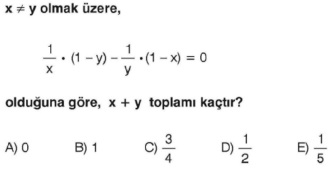 Online KPSS Matematik Deneme Sınavı 8 Çöz