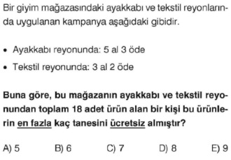 Online KPSS Matematik Deneme Sınavı 8 Çöz