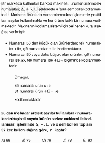 Online KPSS Matematik Deneme Sınavı 9 Çöz