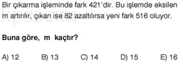 Online KPSS Matematik Deneme Sınavı 9 Çöz