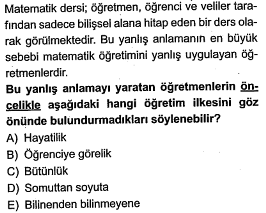 Lise Matematik Online ÖABT Deneme Sınavı Çöz