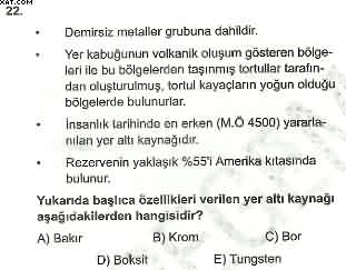 Coğrafya ÖABT Denemesi Çöz