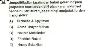 Coğrafya ÖABT Denemesi Çöz