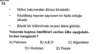 Coğrafya ÖABT Denemesi Çöz