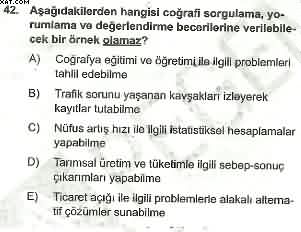 Coğrafya ÖABT Denemesi Çöz