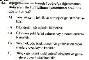 Coğrafya ÖABT Denemesi Çöz
