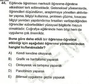 Coğrafya ÖABT Denemesi Çöz