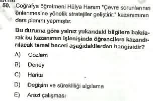Coğrafya ÖABT Denemesi Çöz