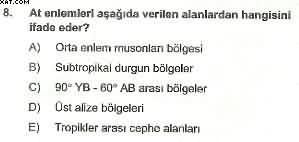 Coğrafya ÖABT Denemesi Çöz
