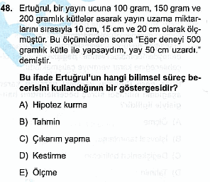 ÖABT Fen Deneme Sınavı Online Çöz