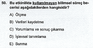 ÖABT Fen Deneme Sınavı Online Çöz