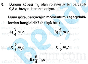 ÖABT Fen Deneme Sınavı Online Çöz