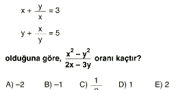 1. Dereceden Denklem ve Eşitsizlikler2-5