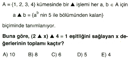 işlem ve modüler aritmetik2-9