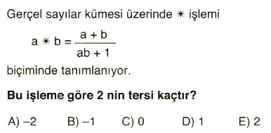 işlem ve modüler aritmetik9