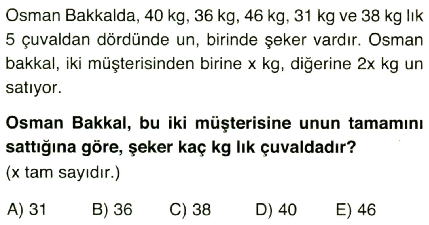 oran-orantı ve problemler2-10