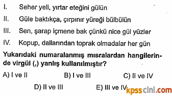 noktalama işaretleri testi çöz
