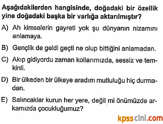 sözcükte anlam testi çöz