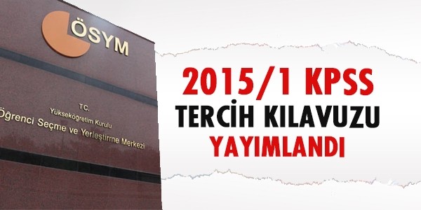 2015 kpss tercih kilavuzu